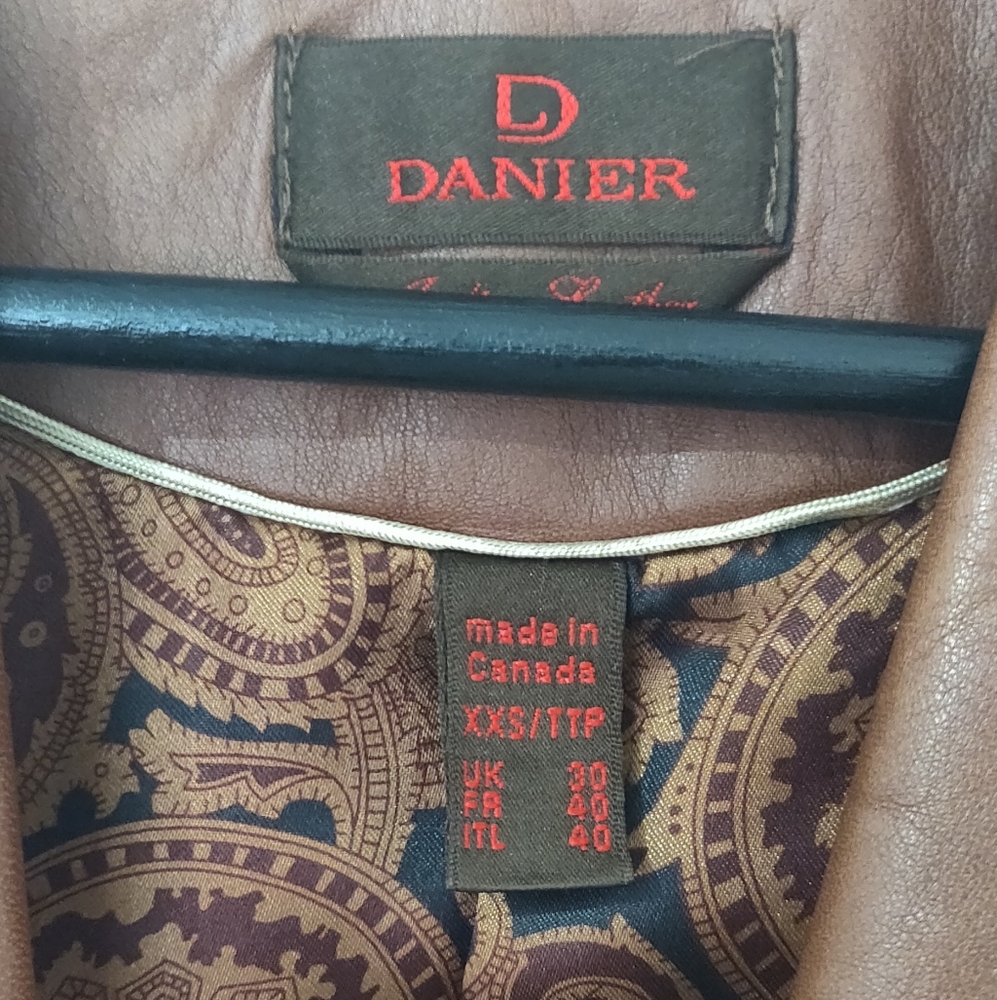 Danier Brown Leather Jacket
